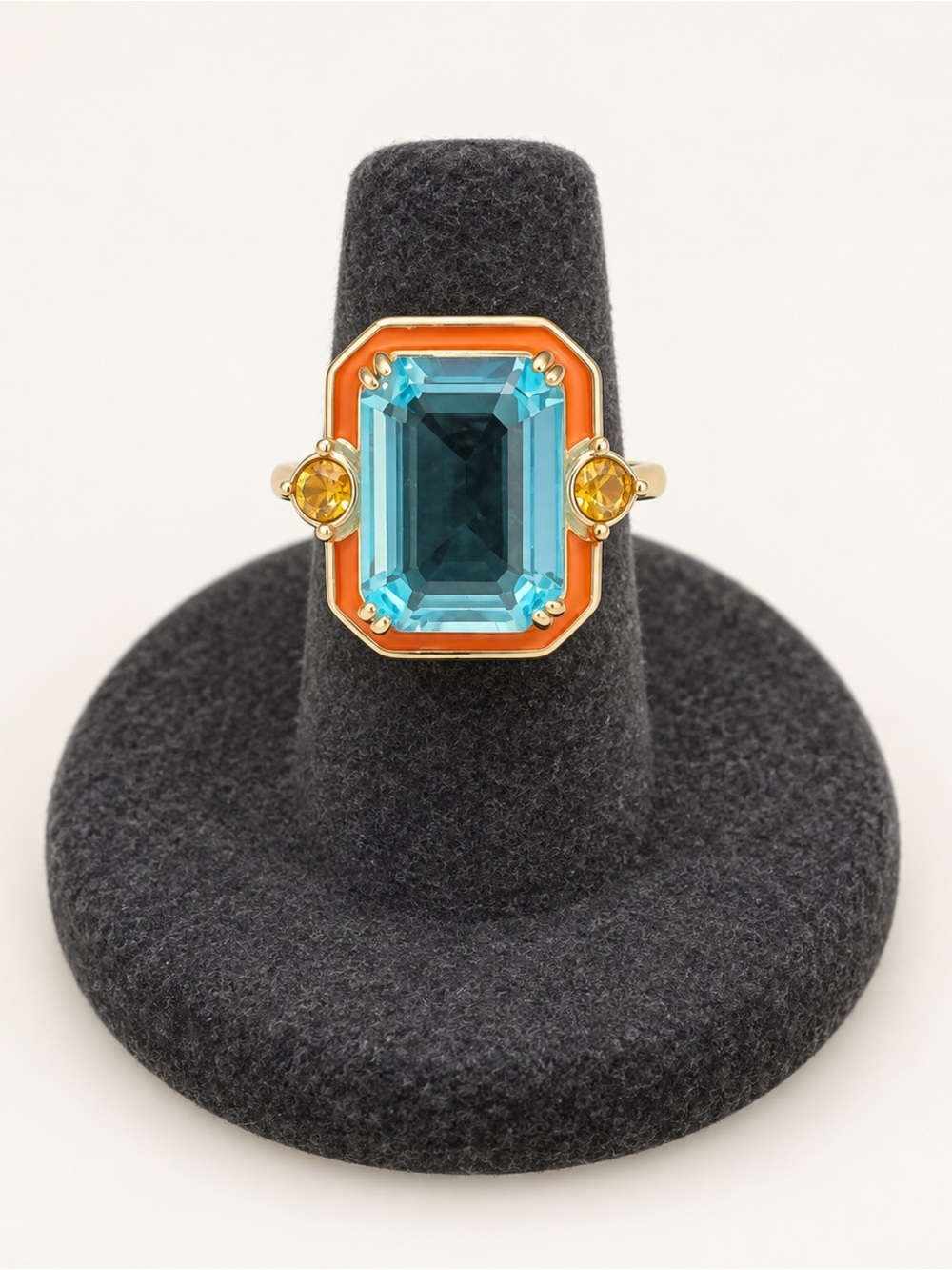 Art Deco Cocktail Ring Sz 7